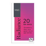 M&S strawberry cucumber flavoured tea bags 20 pack, imported from the UK