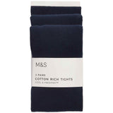 M&S navy school tights 3 pack, imported from the UK