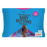 M&S Milk Chocolate Baby Buttons 10 x 18g, imported from the UK