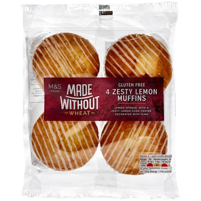 M&S Made Without Zesty Lemon Gluten Free Muffins