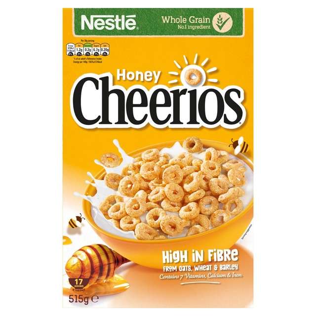 Nestle Cheerios Honey cereal 515g - British product
