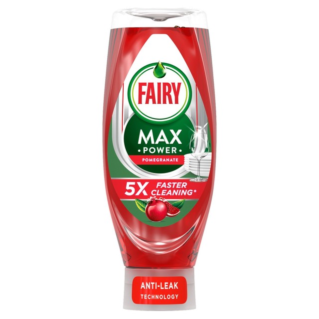 Fairy Max Power pomegranate washing up liquid 660ml - British product