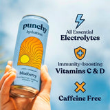 Punchy Blueberry hydration drink 330ml, imported from the UK