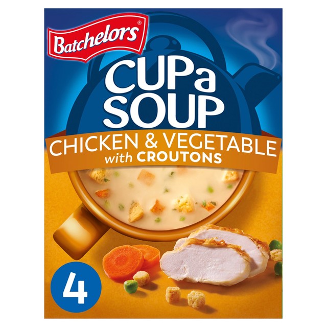 Batchelors Chicken & Vegetable soup with croutons 4 sachets - British product
