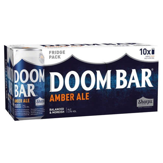 Sharp's Doom Bar amber ale 440ml cans 10 pack (British brand)