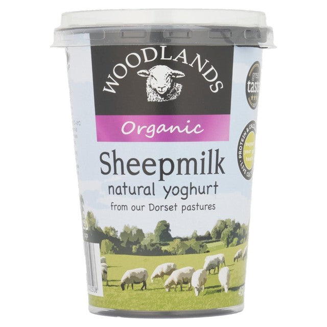 Woodlands Organic Sheep Milk Yoghurt 450g tub (British brand)