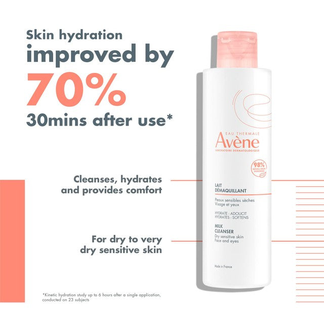 Avène gentle milk cleanser for dry skin 200ml - British product