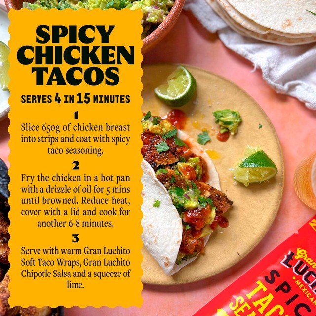 Gran Luchito Soft Taco Wraps 10 Pack - British product