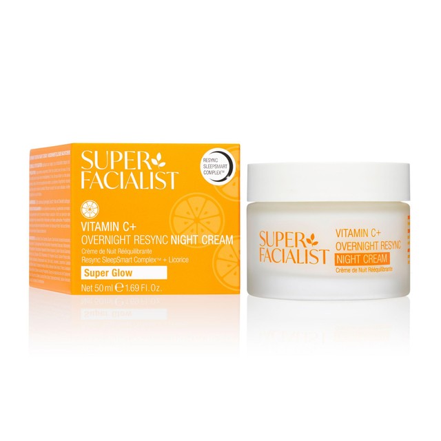 Super Facialist Vitamin C+ SleepSmart Overnight Resync Night Cream 50ml (British brand)