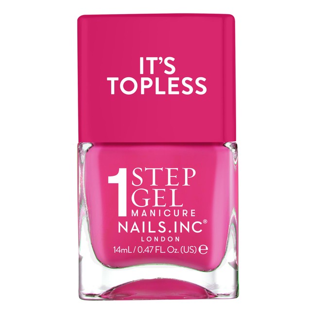 Nails Inc. Topless Olivia gel nail polish 14ml (British brand)