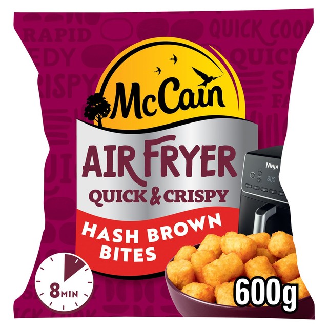 McCain air fryer potato hash brown bites 600g, imported from the UK