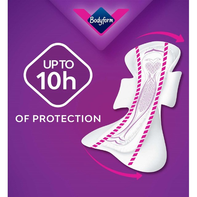 Bodyform Cour-V Ultra Night sanitary towels 18 pack - British product