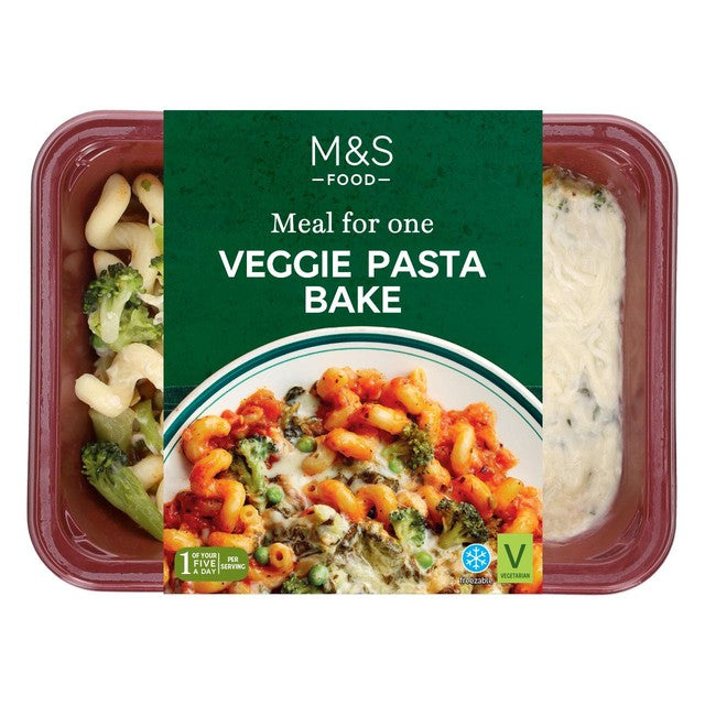 M&S veggie pasta bake 350g, imported from the UK