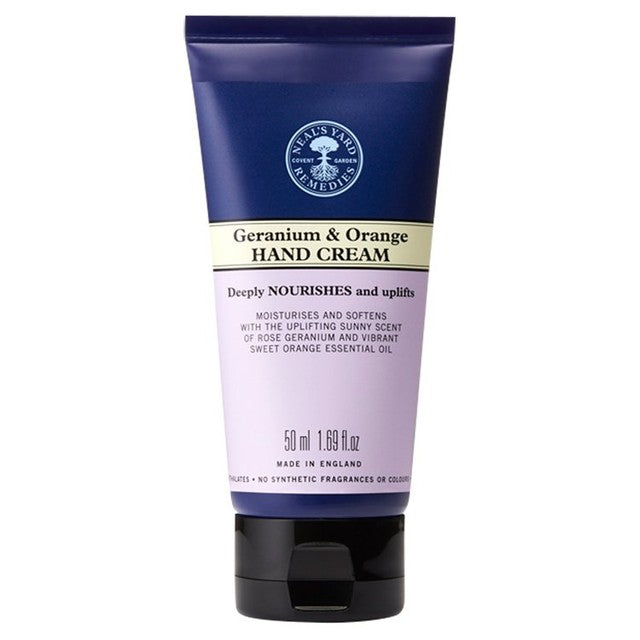 Neal's Yard Remedies Geranium & Orange hand cream 50ml, imported from the UK