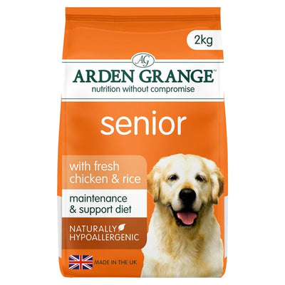 Arden Grange Senior Chicken & Rice Dry Dog Food 2kg