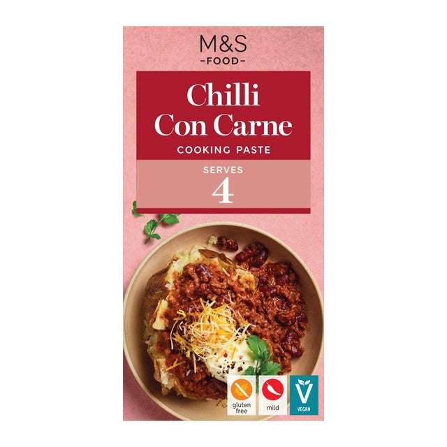 M&S chilli con carne cooking paste 50g, imported from the UK