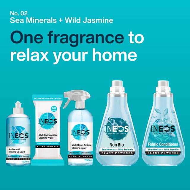 INEOS Antibac Surface Wipes Sea Minerals Wild Jasmine 60 wipes, UK version