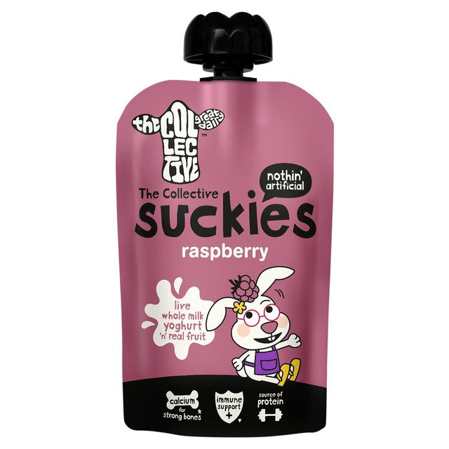 The Collective raspberry yoghurt pouch 90g (British brand)