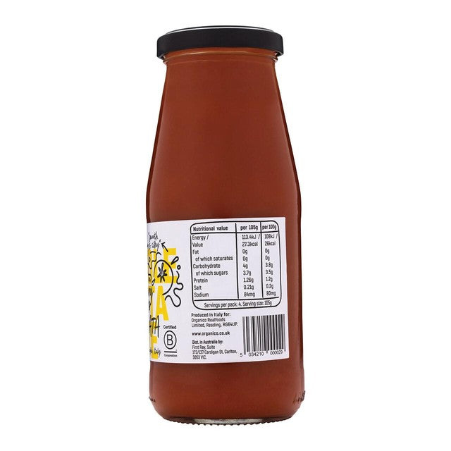Realfoods cherry tomato passata 420g, imported from the UK