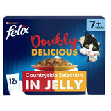 Felix Doubly Delicious 7+ Countryside Selection wet cat food 12 x 85g - British product