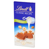 Lindt hazelnut milk chocolate bar 100g, UK version
