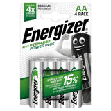 Energizer Power Plus AA rechargeable batteries - British product