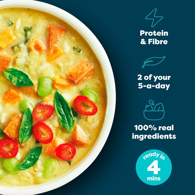 BOL Thai Green Lentil Curry ready meal 450g - British product