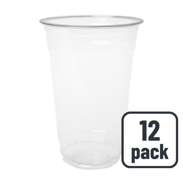 Duni recycled plastic party glasses 530ml, imported from the UK