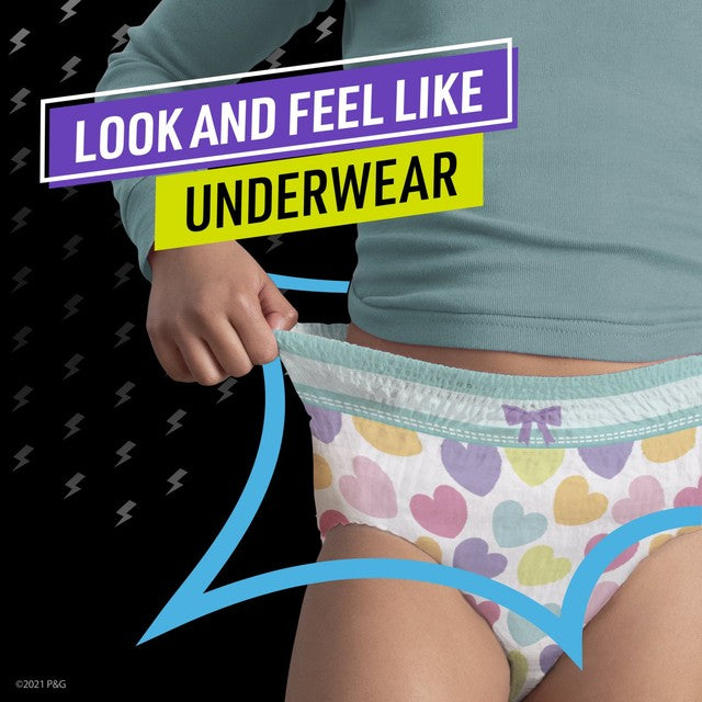 Pampers Ninjamas Pyjama Pants Girls 9 Pack, imported from the UK
