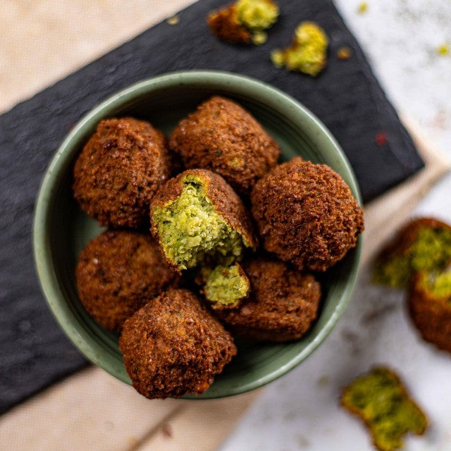 M&S aromatic fresh herb falafels 160g, imported from the UK
