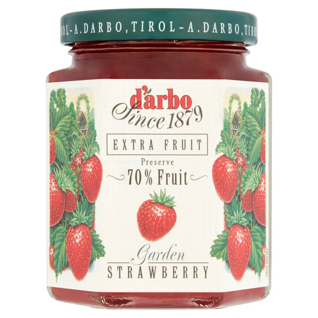 Darbo Strawberry Jam 70% Fruit 200g - British product