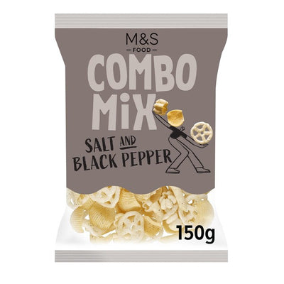 M&S Salt & Black Pepper Combo Mix Shaped Potato Snacks 150g