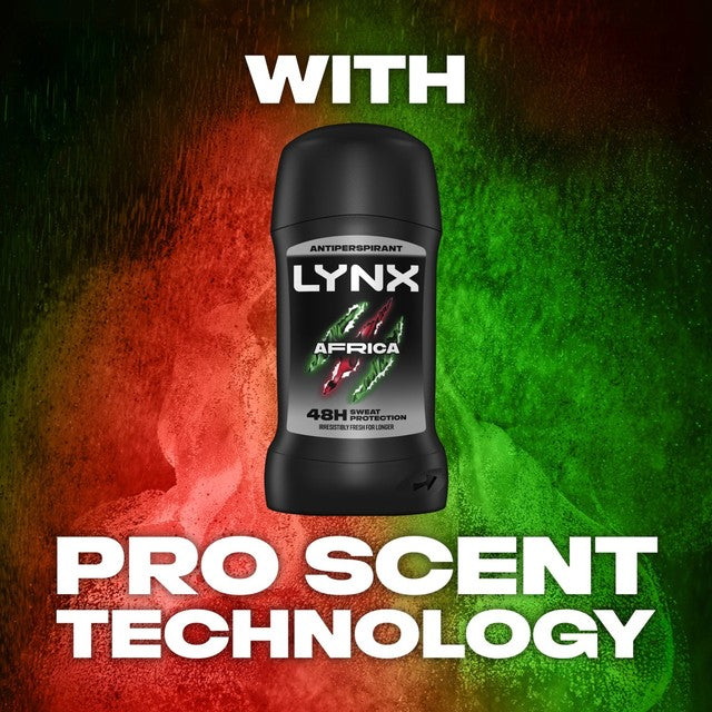 Lynx Africa Anti-Perspirant Deodorant Stick 50ml, UK version
