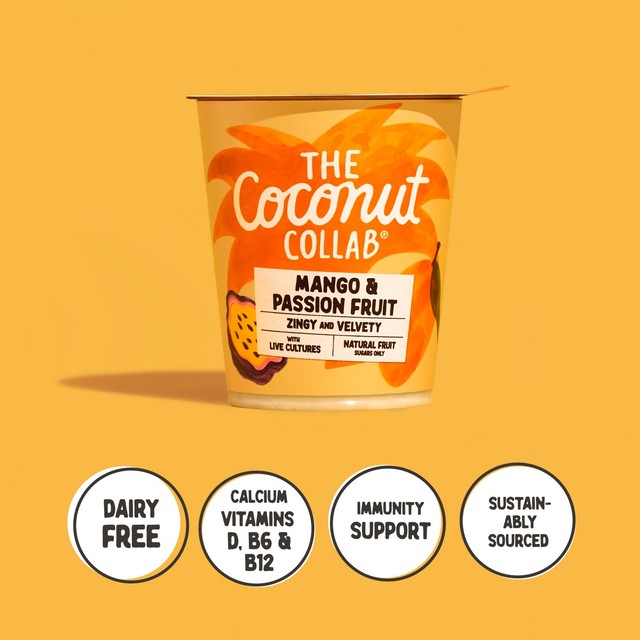 Coconut Collab mango and passionfruit coconut yoghurt 360g - British product