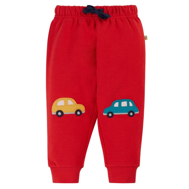 Frugi baby crawlers True Red/Cars 6-12 months (British brand)
