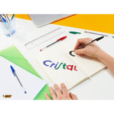 BIC Cristal Original blue ballpoint pens box of 10 - British product