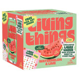 Living Things Watermelon & Lime Biotic Soda 4 x 330ml, UK version