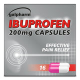 Galpharm Ibuprofen 200mg Capsules 16 capsules, UK version