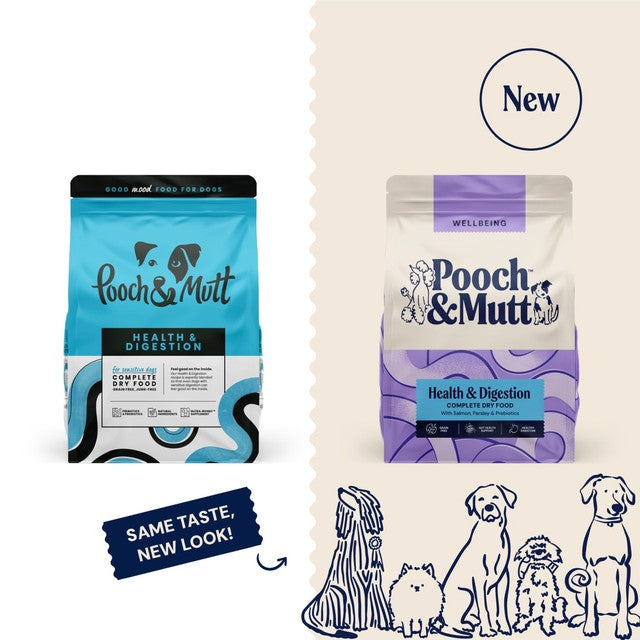 Pooch & Mutt health & digestion dry dog food 2kg, imported from the UK