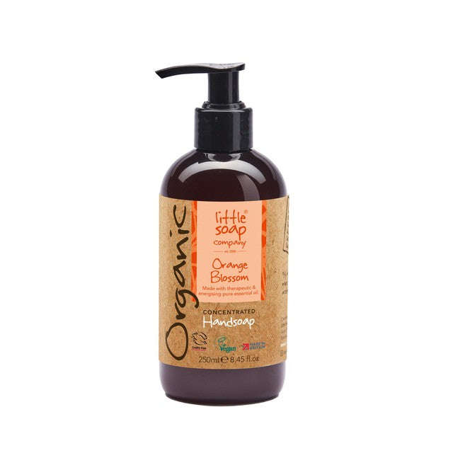 Little Soap Company Organic Liquid Hand Soap Orange Blossom 250ml, UK version