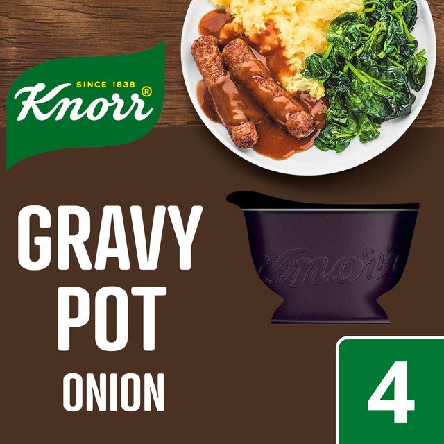 Knorr Onion Gravy Pot 4 x 28g, UK version