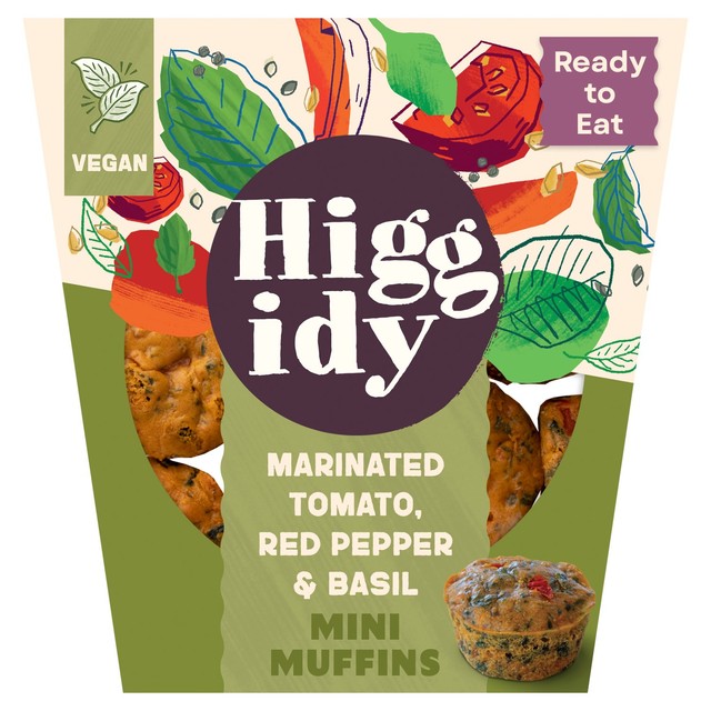 Higgidy slow-roasted tomato, basil & pine nut mini muffins 130g, UK version