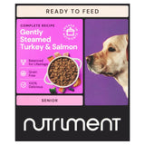 Nutriment turkey and salmon senior dog food 395g, imported from the UK