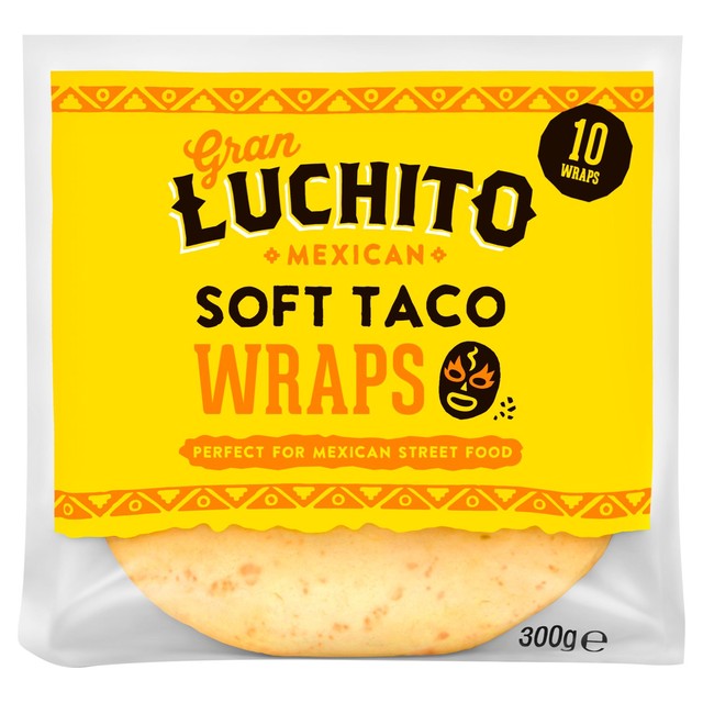 Gran Luchito Soft Taco Wraps 10 Pack, UK version
