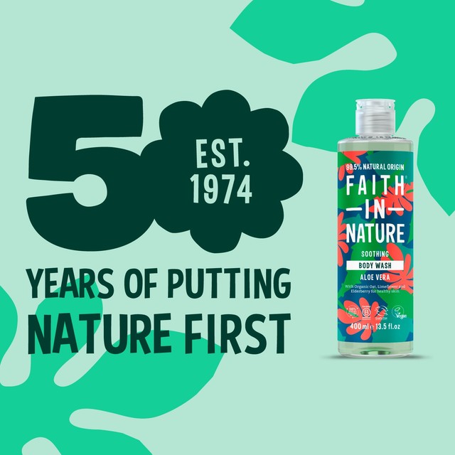 Faith in Nature aloe vera body wash 400ml - British product
