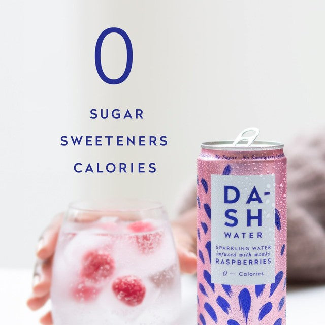 Dash Raspberry Sparkling Water 330ml multipack - British product