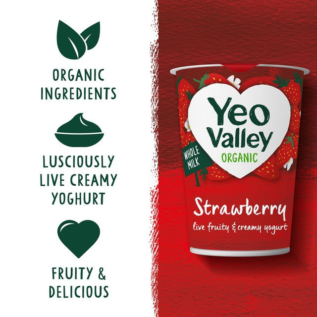 Yeo Valley Strawberry Yoghurt 450g (British brand)