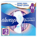 Always Infinity Long sanitary towels size 2 with wings - British product