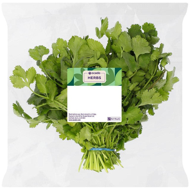 Ocado hand cut coriander 50g, imported from the UK