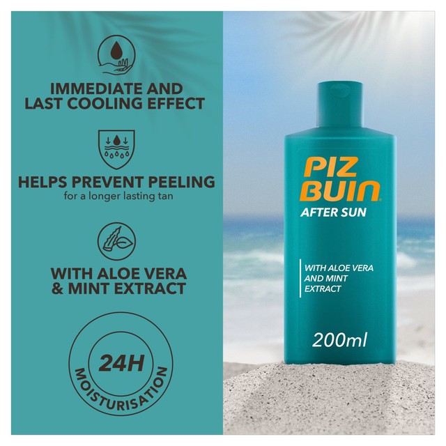 Piz Buin after sun lotion 200ml, imported from the UK